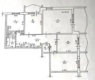 4-комн. вторичка, 85 м<sup>2</sup>, поверх 7/12